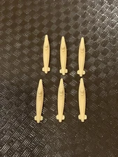 1984 Axis And Allies Board Game - Parts & Pieces - Japanese Submarines X6