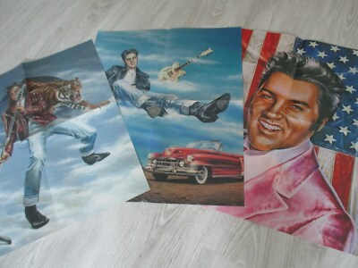 Elvis Presley , 3  x   Super - Poster  Rock'n Roll  Nostalgie , Deko Kult   // A