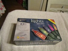 Holiday Time Christmas 100 Light Indoor Outdoor Lights Mulitcolor Mini NIB