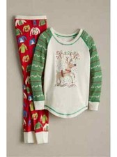 Chasing Fireflies PJ's 2 Piece Pajama Set Munki Munki Holiday Toddler Kids 2 2T