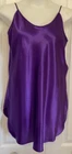 INTIMATE MOODS Purple Liquid Satin Nightgown Spaghetti Strap Chemise Sexy Medium