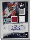 2018 Diamond Kings DK triple Materials Signatures /49 Barry Larkin Auto HOF Reds