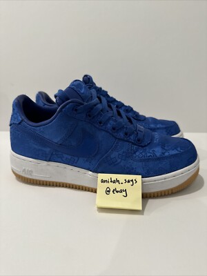 Size Nike CLOT x Air Force PRM Royal Silk 2019 CJ5290-400  193654478209|