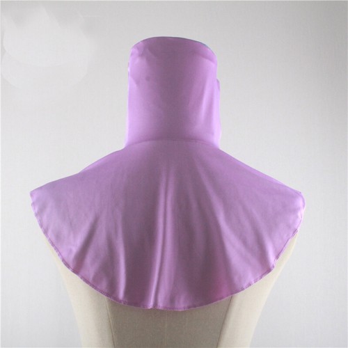 Modal Solid Color Women False Collar Tie Neck Chest Back Cover Shirt Blouse Tops - Picture 36 of 60