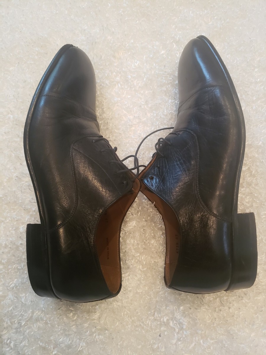Magnanni Toledo Oxford Cap Toe Black Leather Men display picture 2