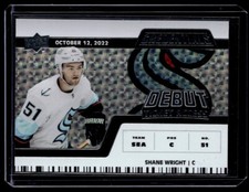 2022-23 Upper Deck Credentials Horizontal Debut Ticket Access Shane Wright