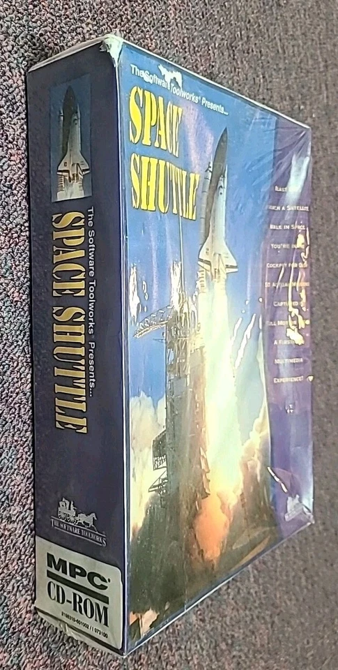 The Software Toolworks Presents Space Shuttle PC Big Box (New & Factory Sealed!) - Image 3 of 4