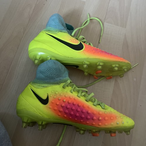 NIKE MAGISTA OBRA II SG VOLT/NERO/ARANCIONE TOTALE/ROSA ESPLOSIONE/IPERTURCHESE BAMBINI - Foto 3 di 8