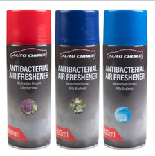 3x Car Air Freshener Spray 400ml Grape Jasmine Ocean Scent AntiBacterial Aerosol