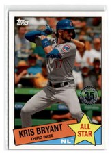2020 Topps #85AS-50 Kris Bryant 1985 Topps 35th Anniversary All-Stars Blue
