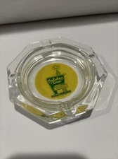 Vintage Holiday Inn Hotel Glass Logo Ashtray Barware Cigarette Bar