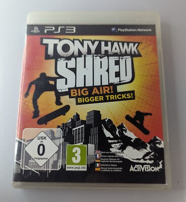 Tony Hawk Shred Big Air Bigger Tricks (Sony Playstation 3, 2010) gebraucht funktionstüchtig oder