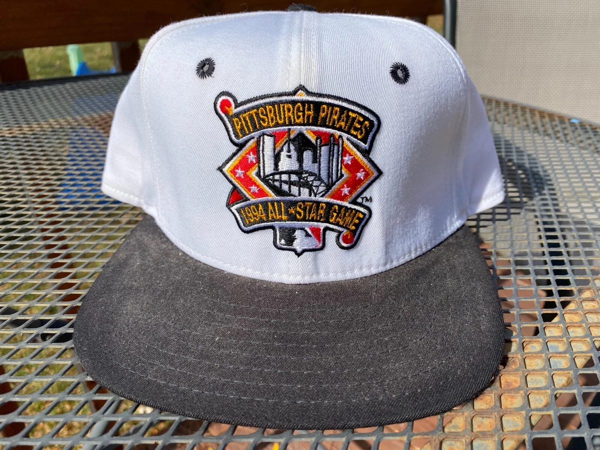 VTG Pittsburgh Pirates 1994 ALL-STAR GAME Baseball MLB Snapback Hat White  Black