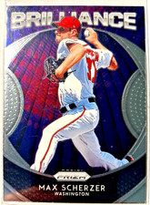 2019 Panini Prizm - Brilliance Max Scherzer #B8 Silver Prizm