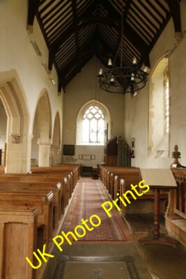 Photo 6x4 Nave in St John the Baptist South Moreton View down the nave in c2015