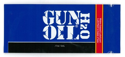 GUN OIL H2O Premium Water Based Personal Lubricant Long Lasting Slick Sex  Lube