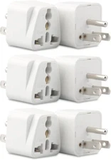 2/3/6/10Pcs Universal Travel EU UK AU Europe to US USA Plug in Adapter Converter