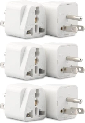 ARITEK 2/3/6/10Pcs Universal Travel EU UK AU Europe to US USA Plug in Adapter Converter