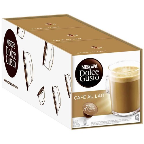 Nescafe Dolce Gusto Cafe Au Lait Cápsulas de café-Paquete de 3 Cajas de  Envío Gratis | eBay