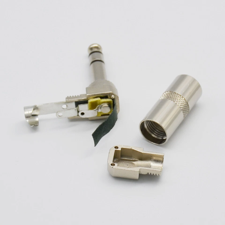 6.35mm Stereo Right Angle plug Male to Dual RCA Male DIY Y Splitter Cable - Image 4 of 4
