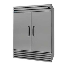Excellence Industries CF-43SSHC, Commercial 54" 2 Solid Door Reach-In Freezer