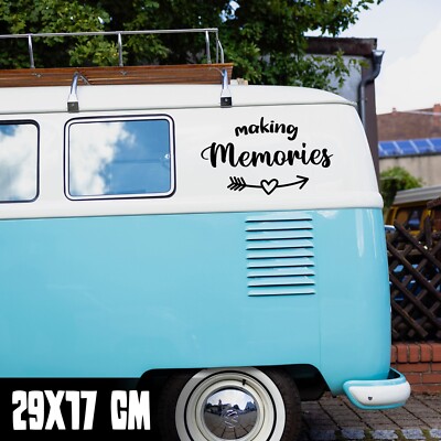 AUTO AUFKLEBER ''MAKING MEMORIES'' 29X17CM TUNING STICKER VAN BUS WOHNMOBIL #0251
