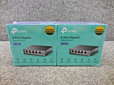 Lot of 2 New Sealed TP-Link TL-SG105 Desktop Switch 5 Port Gigabit
