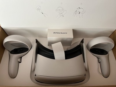 Meta Quest 2 Standalone VR Headset 128GB White with Controllers