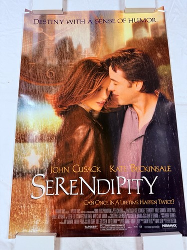 2001 Serendipity Mint Original 27x40 Movie Poster Kate Beckinsale John Cusack SS