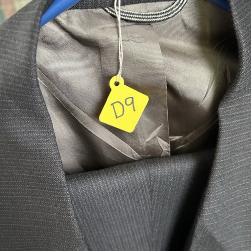 Stafford Mens 50L 44x32 Double Breasted Brown Pinstriped Suit made USA NEW - Picture 23 of 23