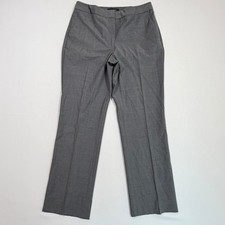 Talbots Womens 6 Grey Wool Blend Dress Pants Trousers Straight Leg Wear to Work