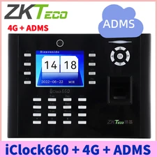 ZKteco iclock660 4G ADMS Attendance Access Control Fingerprint Recognition Time