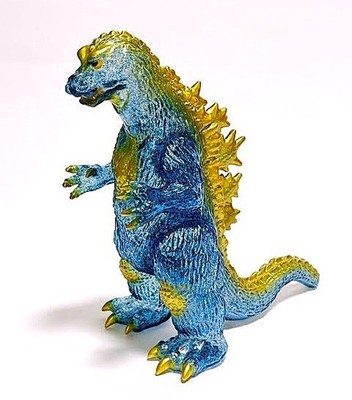 ゴジラ ソフビ マルサン Godzilla 1964 Blue Glitter s-l400.jpg