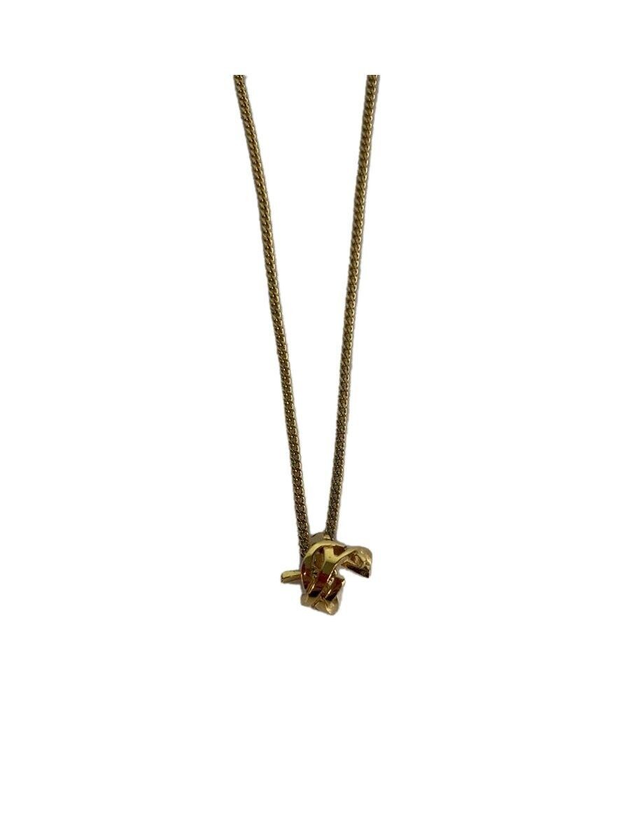 COLLANA TWIST MONOGRAM METALLO SAINT LAURENT CASANDRA ORO CON TOP PER USATA