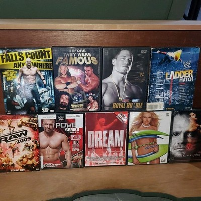 WWE WWF DVD Lot of Rare Disc Sets Summer Slam Backlash Royal Rumble  Ladder