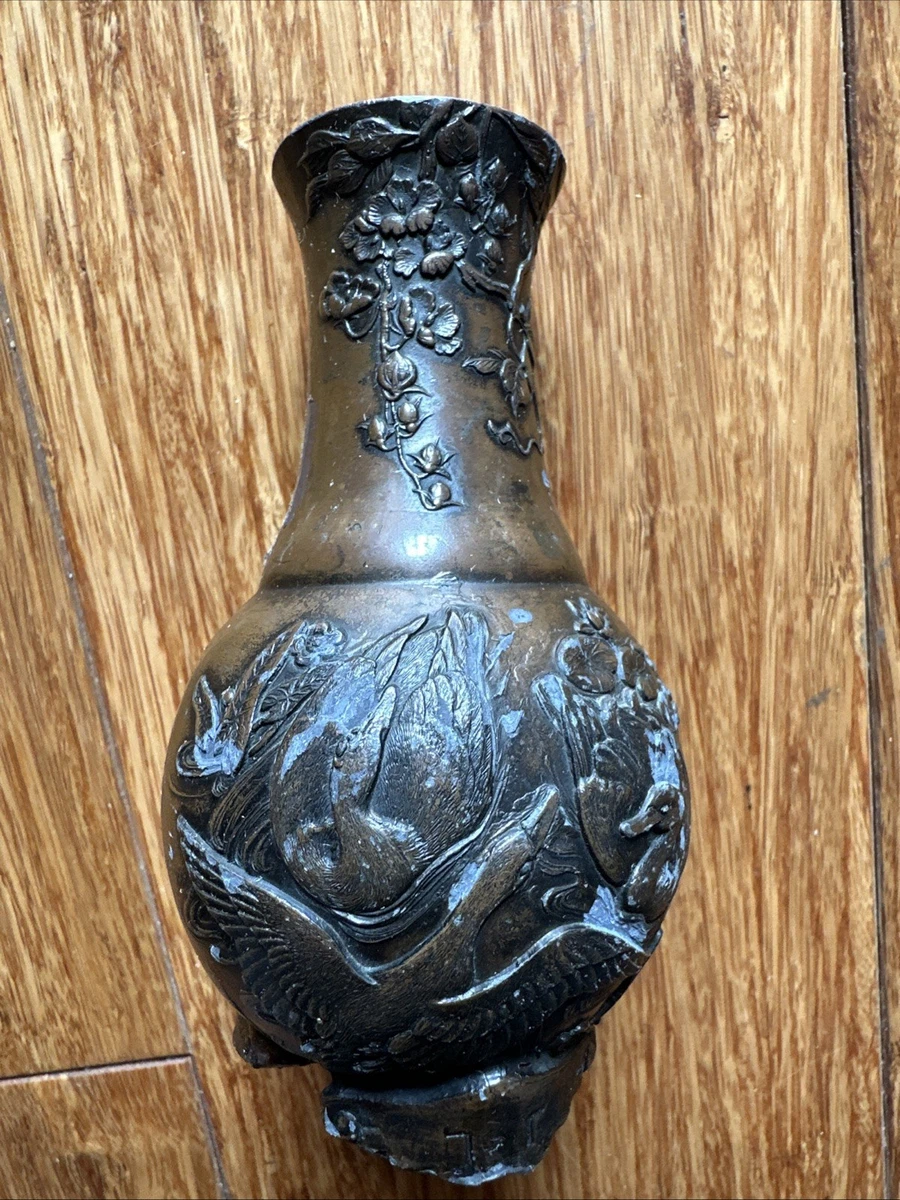青铜日本花瓶1850-1899 | eBay