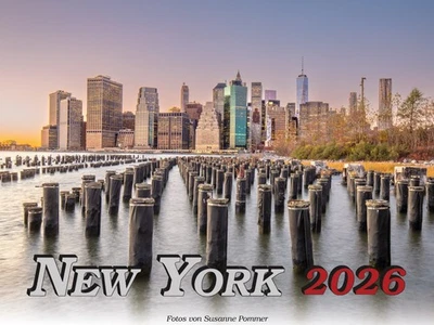 MOTORSPORT-BILD-VERLAG New York Kalender 2026 Big Apple Manhattan Empire State Skyline 5th Ave Börse