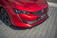 Maxton Design Frontlippe V.2 Passend FüR Peugeot 508 Mk2 Schwarz Hochglanz