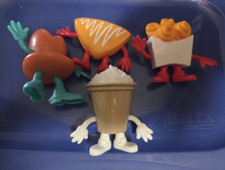 Lot of 4 Arby  s Squad 2025 Kids Meal Toy Figures Anthropomorphic Food Characters