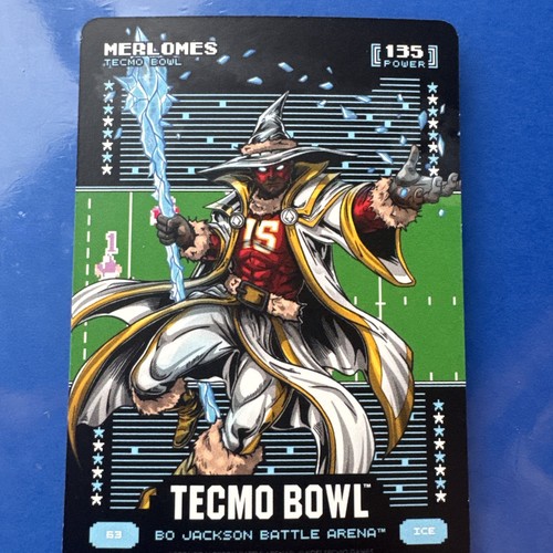PATRICK MAHOMES `MERLOMES` Bo Jackson Battle Arena Tecmo Bowl ICE -Chiefs /50 SP