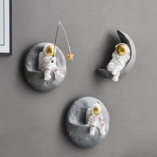 3 Pcs Astronauts Wall Decor Space Wall Sculpture Modern Home Decor 3D Wall Decor