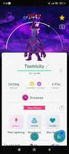 Pokémon PTC Go - Dynamax Toxtricity✨Dark Skies Background✨