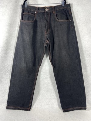 D Max Jeans Mens 38x31 Embroidered Pocket Rap Hiphop 90s Y2K