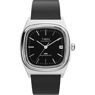 時計 REISSUE 1983 E-line tw2y07500 TIMEX 1983 E-Line Reissue TW2Y07500 Silver Automatic Men's Watch