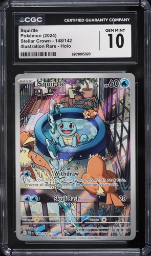Squirtle graded CGC 10 for sale on eBay