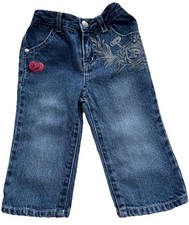 VTG Y2K Phat Farm 12M Baggy Denim Jeans Elastic Waistband With Button 12M