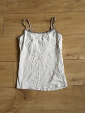 White Top - Vintage Style / Cute Going Out Top Size S 8 - 10