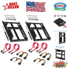 Universal 2-Pack HDD/SSD Mounting Brackets: Upgrade Your PC Storage Effortlessly