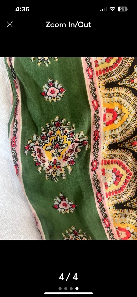 Bufanda de seda vintage Foto 4 de 4