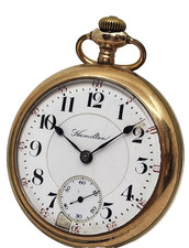 ACCURATE 1907 Hamilton 940 18s 21j Railroad Pocket Watch Gold Filled